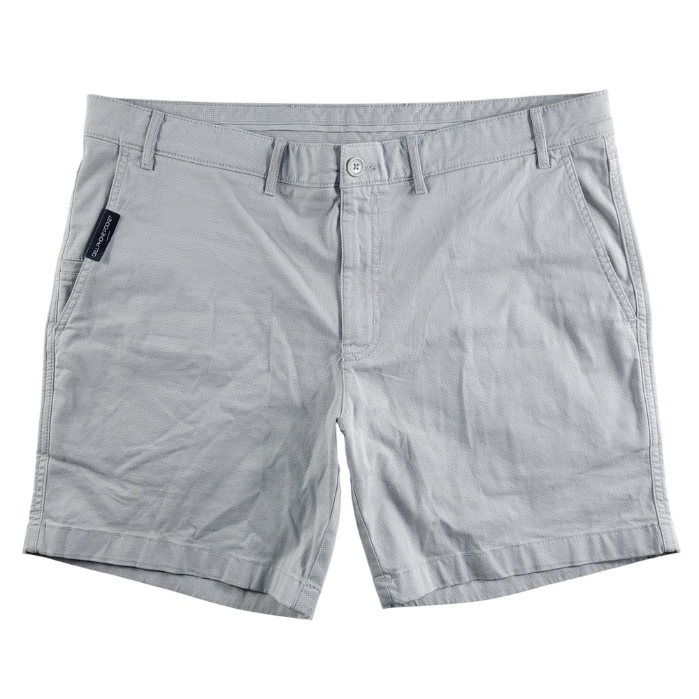 Roundtree & Yorke Shorts Men's 40 Tan Excellent Cotton Stretch Cell Phone Pocket